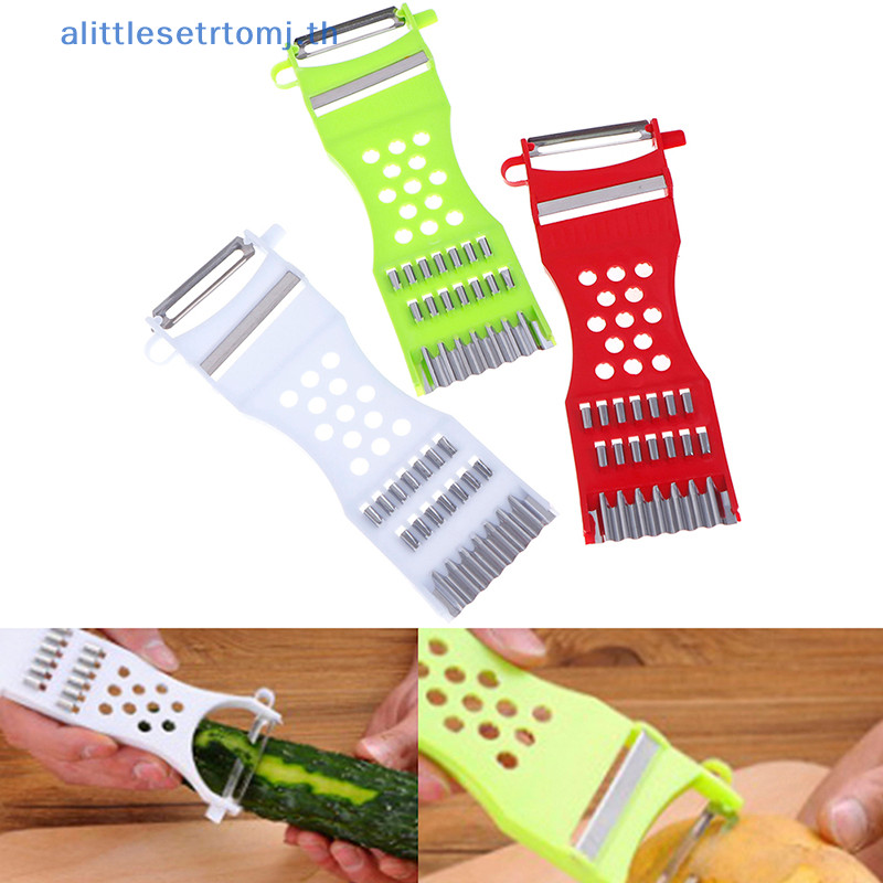 Alittlese Kitchen Gadgets ผักผลไม้ Peeler Julinne เครื่องตัดเครื่องมือ TH - รูปที่ 7
