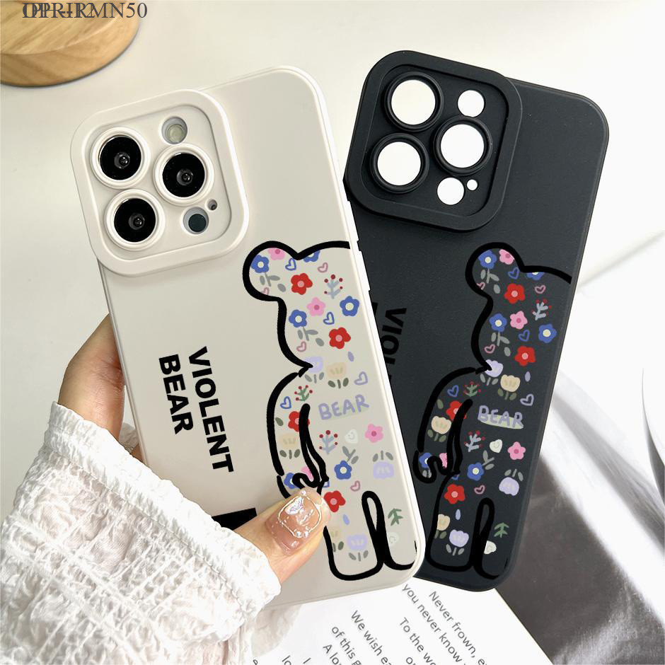 IPhone 16 15 14 13 12 11 8 7 X XS XR SE Plus Pro Max 2020 2022 เข้ากันได้ เคสไอโฟน สำหรับ Violent Bear เคส เคสโทรศัพท์