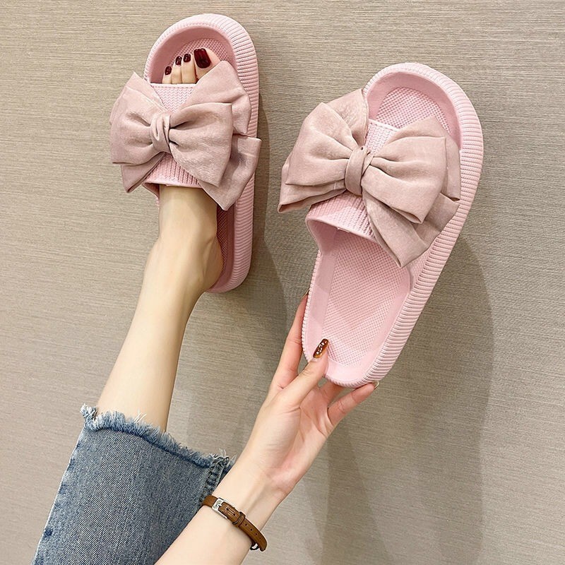 Dioor Ladies ฤดูร้อนใหม่สบายบ้านอาบน้ําหนา soled รองเท้าชายหาดเส้นตรง