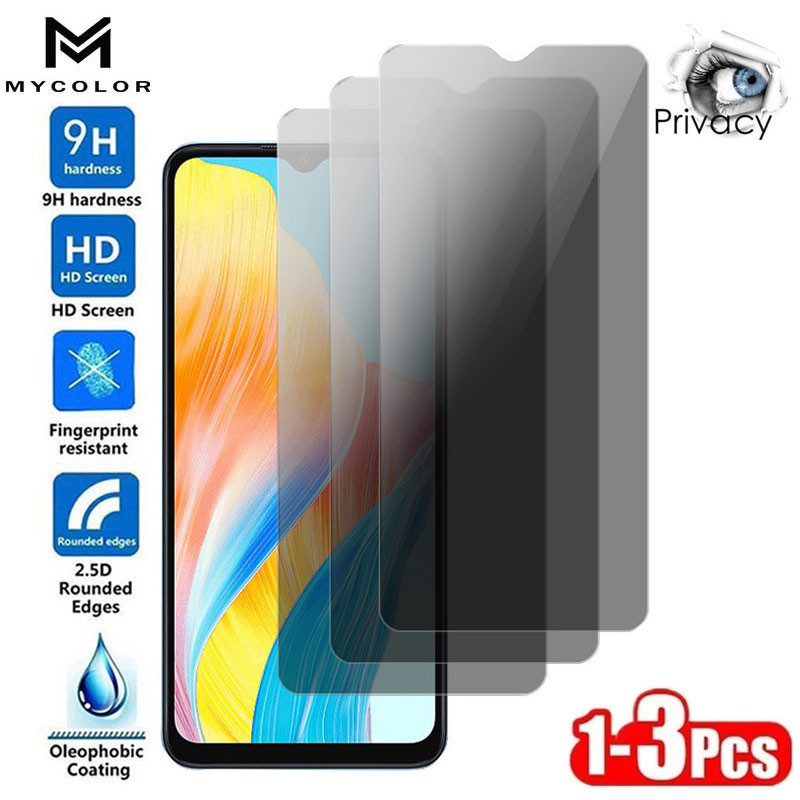 ฟิล์มกันมอง ฟิล์มกระจกนิรภัย 9H ฟิล์มกันเสือก สำหรับ OPPO A3X A3 Pro A60 A98 A96 A79 A78 A77 A77s A7