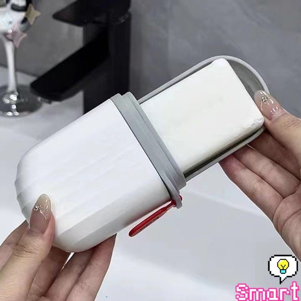 Smart【มีสินค้าในสต๊อก】 กล่องเก็บสบู่ก้อนแบบพกพา   เหมาะกับการพกพาเดินทาง soap box - รูปที่ 6