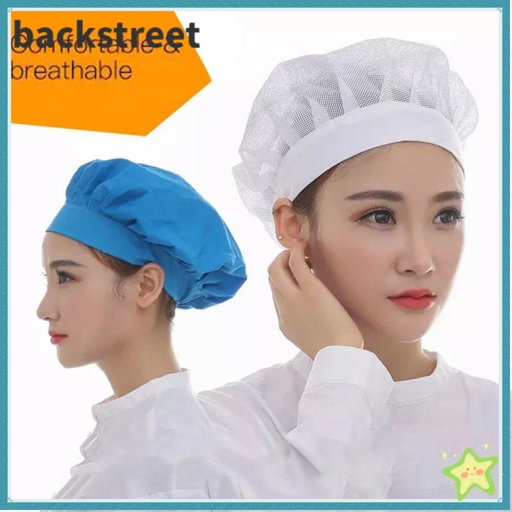 หมวกเชฟ หมวกคลุมผม หมวกทําอาหาร ที่คาดผม บริการอาหาร มัดผม ตาข่ายใส่ทํางานจัดเลี้ยง