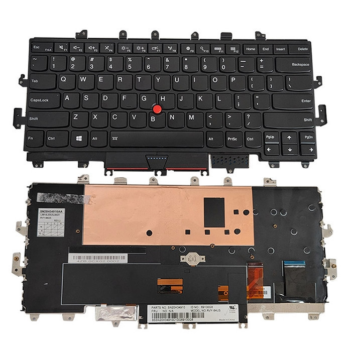 แป้นพิมพ์ US ภาษาอังกฤษสําหรับ Lenovo ThinkPad X1 โยคะ 1st Gen1 แล็ปท็อป 01ax828 01ax829 00jt888 01a