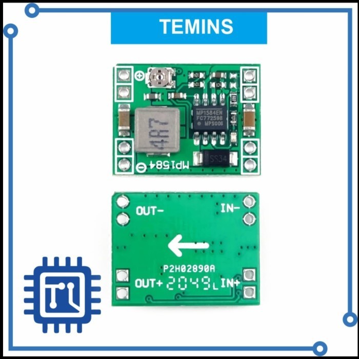 Mini Step Down 3A MP1584 สเต็ปดาวน์แบบปรับได้ 4.5V-28V ถึง 0.8V-20V DC - Fix 5V