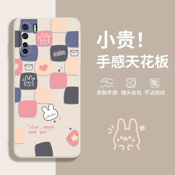 เคส oppo a15 เคส oppo a60 Lucky Plaid กระต่ายสําหรับ oppoA91 เคสโทรศัพท์มือถือ A91 ใหม่น่ารักซิลิโคน