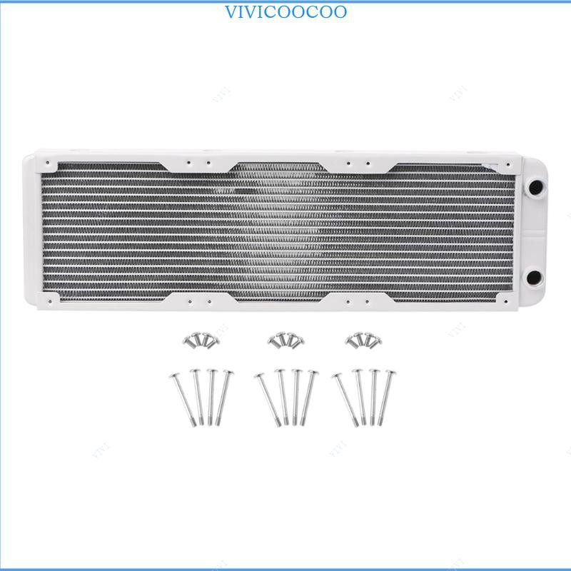 Vivi PC Water Cooling หม้อน้ําอลูมิเนียม 360 มม.สําหรับคอมพิวเตอร์ 3 x120 มม.พัดลม CPU Cooler ความร้อน