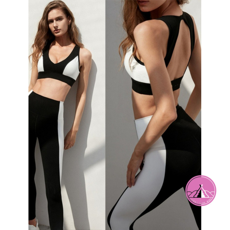 ชุดโยคะ Nude Comfort Clash เซ็กซี่ Big Backless กีฬาวิ่งกลางแจ้งผู้หญิง