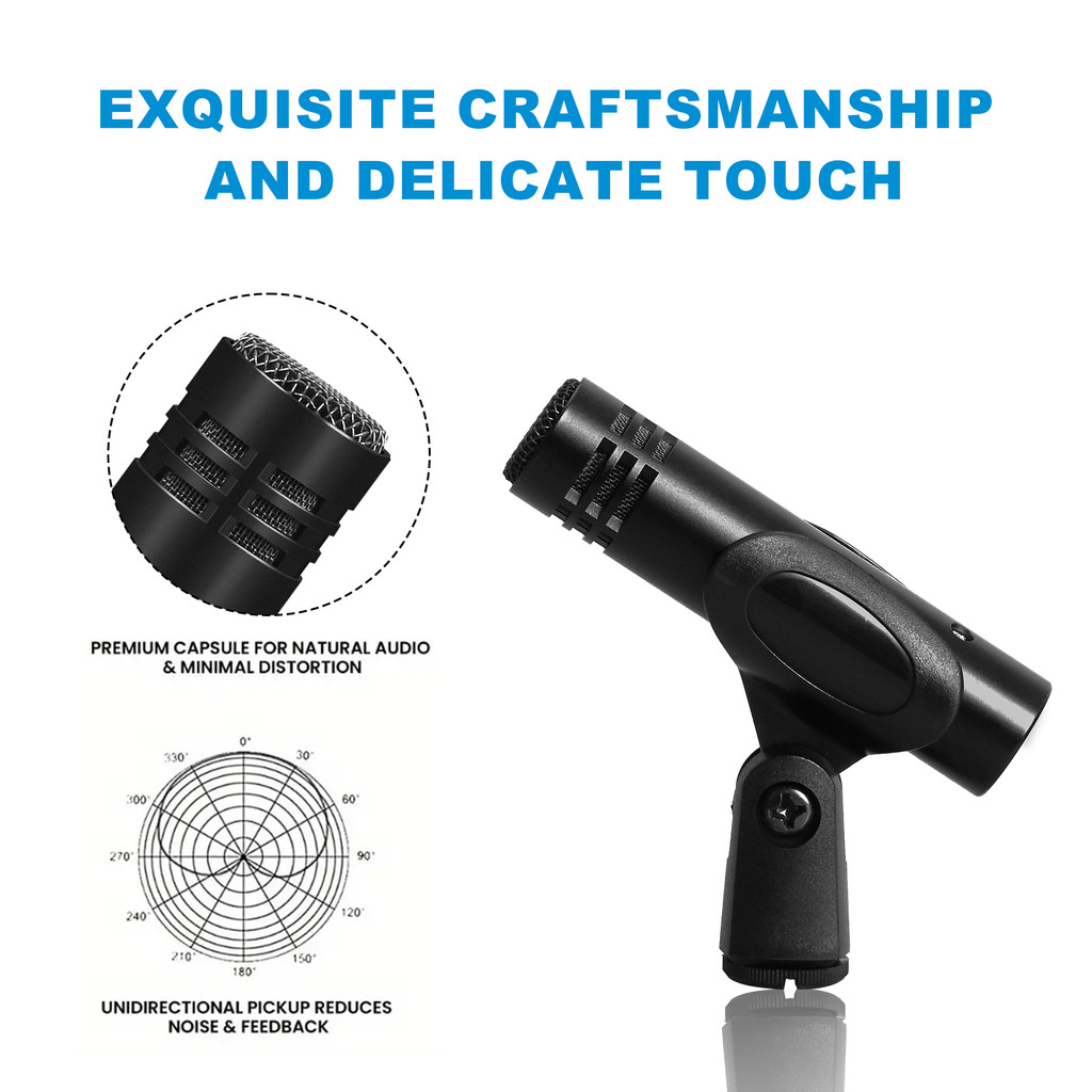 E614 ไมโครโฟนดรัมโลหะ เครื่องกระทบไมโครโฟนแบบมีสายคอนเดนเซอร์ไมโครโฟน