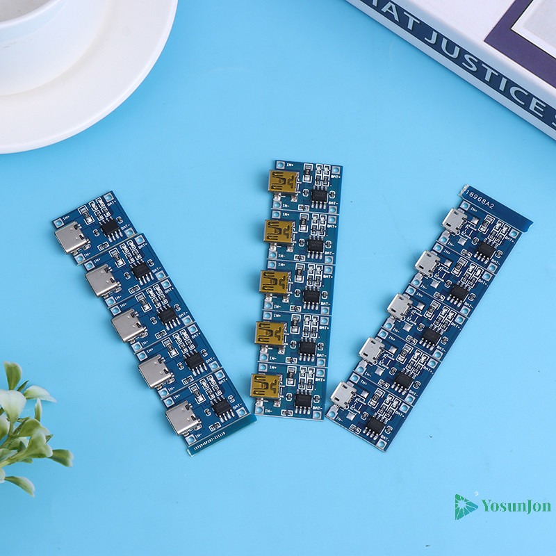 Yosunjon] 5 ชิ้น 5V 1A TYPE-C Micro USB 18650 TC4056A บอร์ดชาร์จลิเธียม TP4056 ใหม่