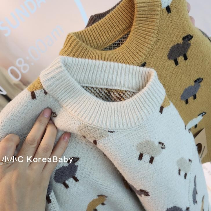 เสื้อยืดแขนยาวเด็กชายฤดูใบไม้ร่วงฤดูหนาวแฟชั่นสไตล์ใหม่เวอร์ชั่นเกาหลีผ้าฝ้ายแท้คอกลมลายการ์ตูนหล่อทุกการแข่งขันสบายๆนุ่มสบายเสื้อถักอบอุ่นด้านบ - รูปที่ 2