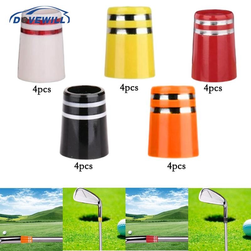 [Dovewill] 12 ชิ้น Golf Iron Ferrules Golf Club Shaft Ferrule Taper Tip Adapter End Caps .370 อุปกรณ์กอล์ฟ