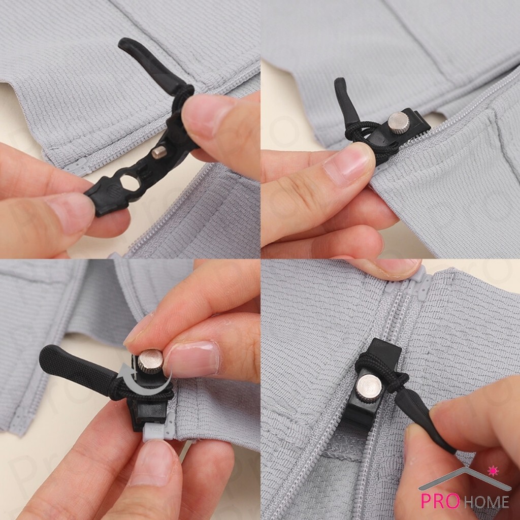 Prohome ชุดซิปซ่อม 3 ขนาดแตกต่างกัน ถอดออกได้และติดตั้งได้  Zipper Head - รูปที่ 4