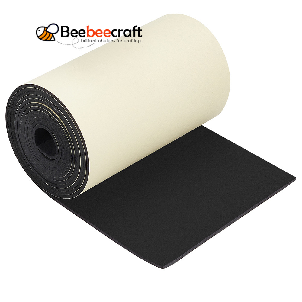 1sheept กาว EVA แผ่นโฟมสําหรับอุปกรณ์ศิลปะกระดาษ Scrapbooking คอสเพลย์ Foamie หัตถกรรมสีดํา 3000x200x3 มม.