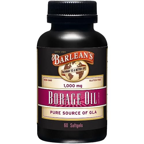 Barleans Borage Oil Capsules น้ํามันเมล็ด Pure Borage สกัดเย็น 1000 มก. - 60 ซอฟท์เจล