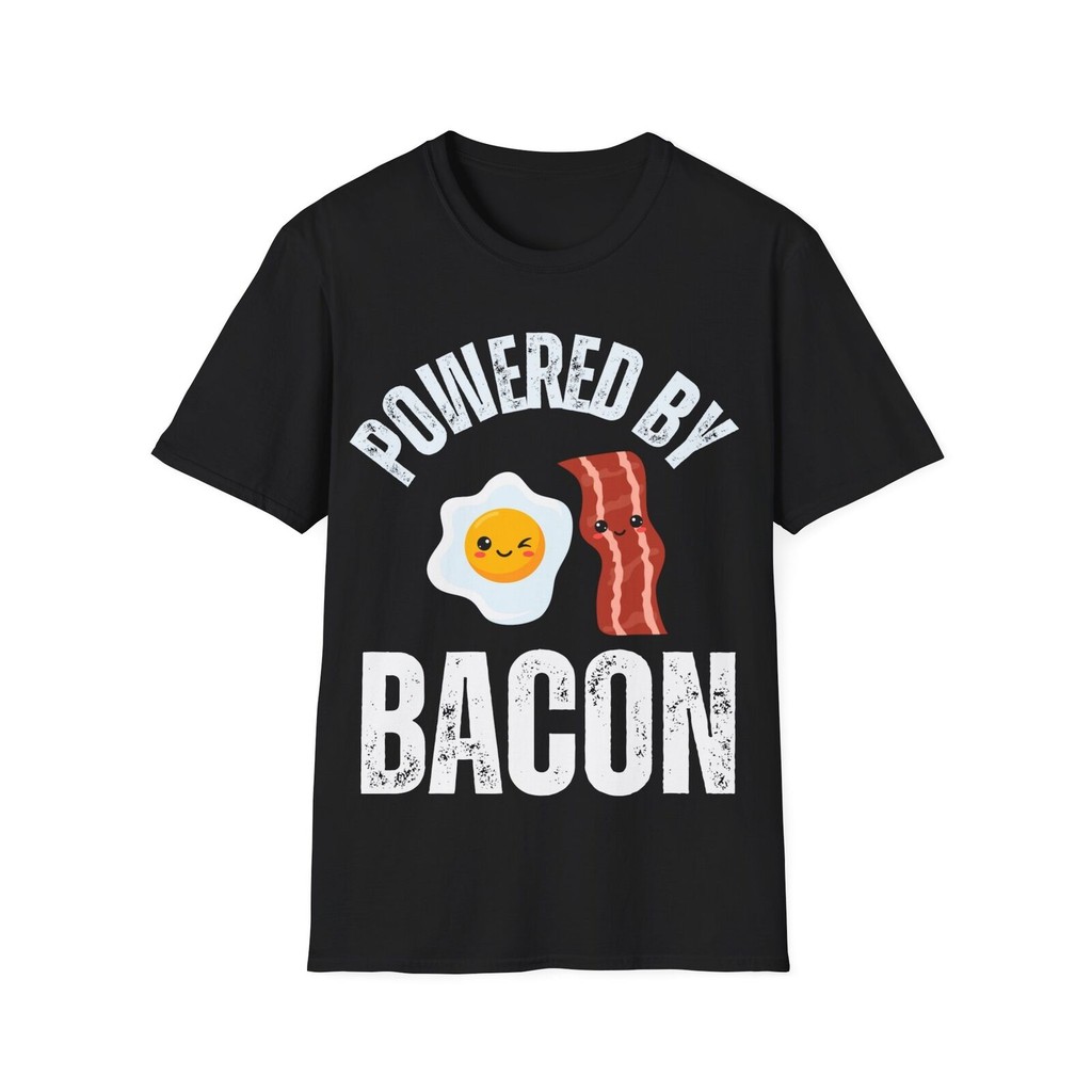 ตลก Meatirt - เสื้อยืด Bacon & Egg สําหรับคนรักเนื้อสําหรับ Bacon