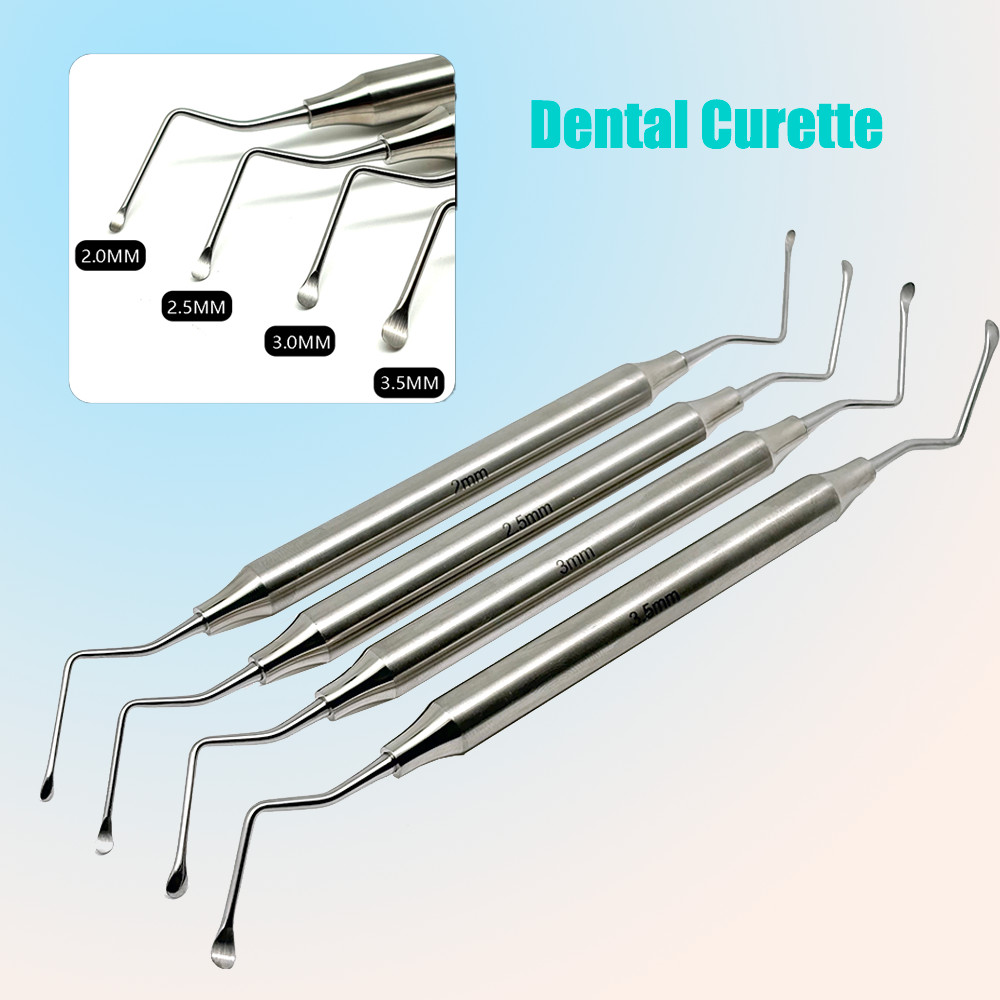 1 ชิ้นทันตกรรม Gracey Curette ปริทันต์กระดูก Curettes Perio ทันตกรรมทําความสะอาดฟัน Scaler เครื่องมือทันตกรรม