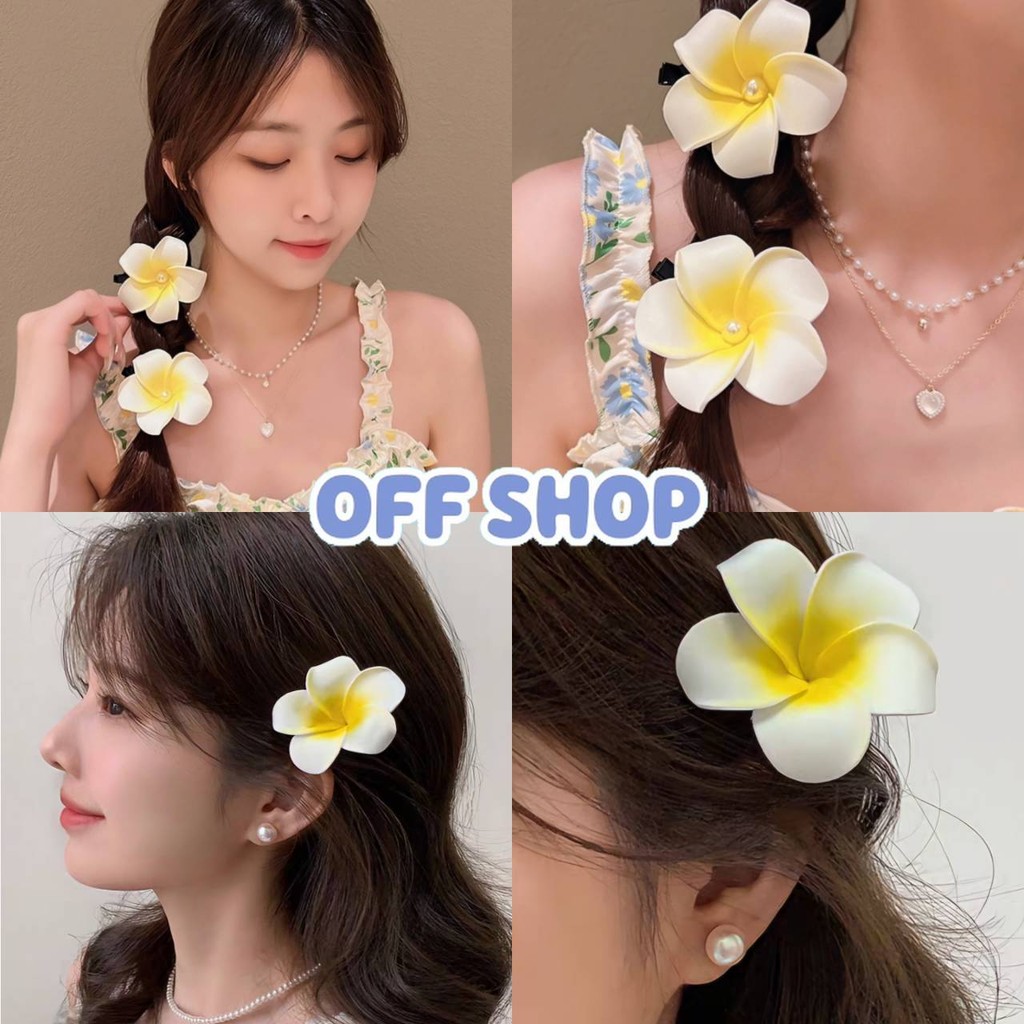 OFF SHOP พร้อมส่ง (OFF-Gift Flower/TM-8) กิ๊บติดผม คาวาอี้ลายดอกไม้น่ารัก สไตล์เกาหลี ลิลาวดี