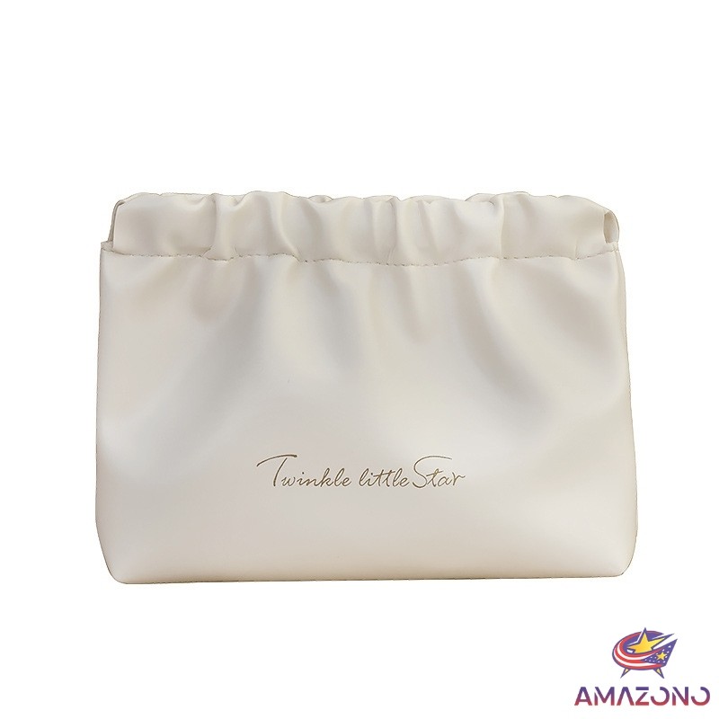 Amaz กระเป๋าเครื่องสําอาง แบบบีบเปิดพกพาสะดวก หนัง PU กระเป๋าเก็บของ Makeup bag ราคา ถูกที่สุด ดีลบีเคเค แกลเลอรีภาพที่ 9
