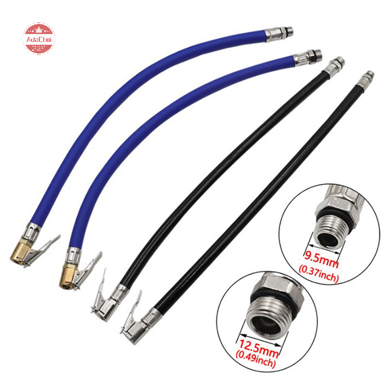 Adachoi จักรยาน Air ยางท่อทองแดงล็อคคลิป Chuck ยาง Inflator สีฟ้า Self-locking Chuck Air Compressor Tyre ท่อสําหรับจักรยาน TH