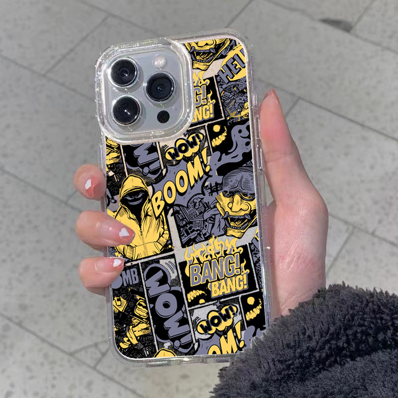 เคสโทรศัพท์ เคสไอโฟน 11 12 14 15 13 Pro Max XR XS X 7 8P เคสไอโฟน นิ่มกันกระแทก TPU เด็กฮิปฮอป