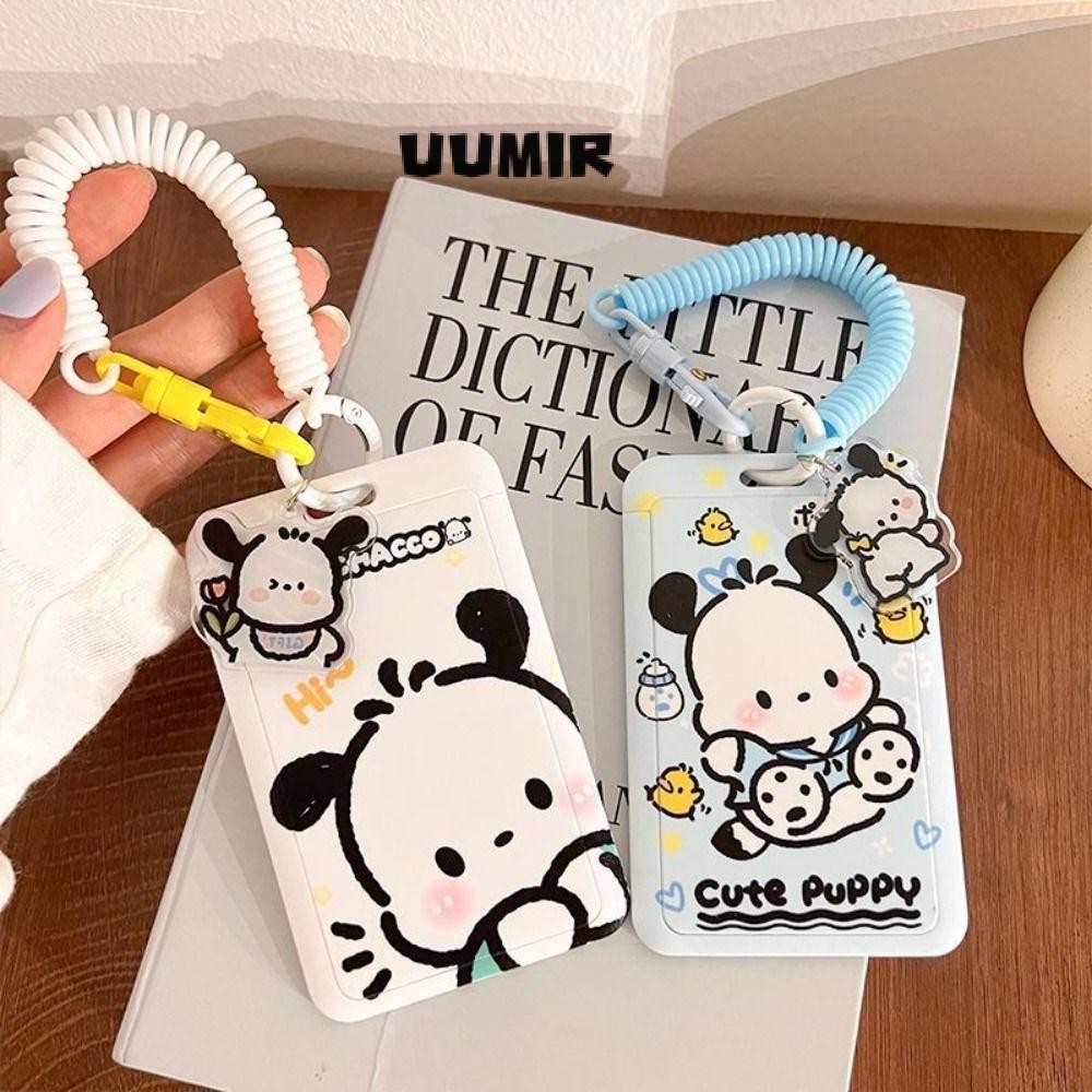 UUMIR ฝาครอบการจัดเก็บการ์ด, ที่ใส่บัตร Kuromi Pochacco มัลติฟังก์ชั่น, ของขวัญการ์ดพลาสติกคุณภาพสูง