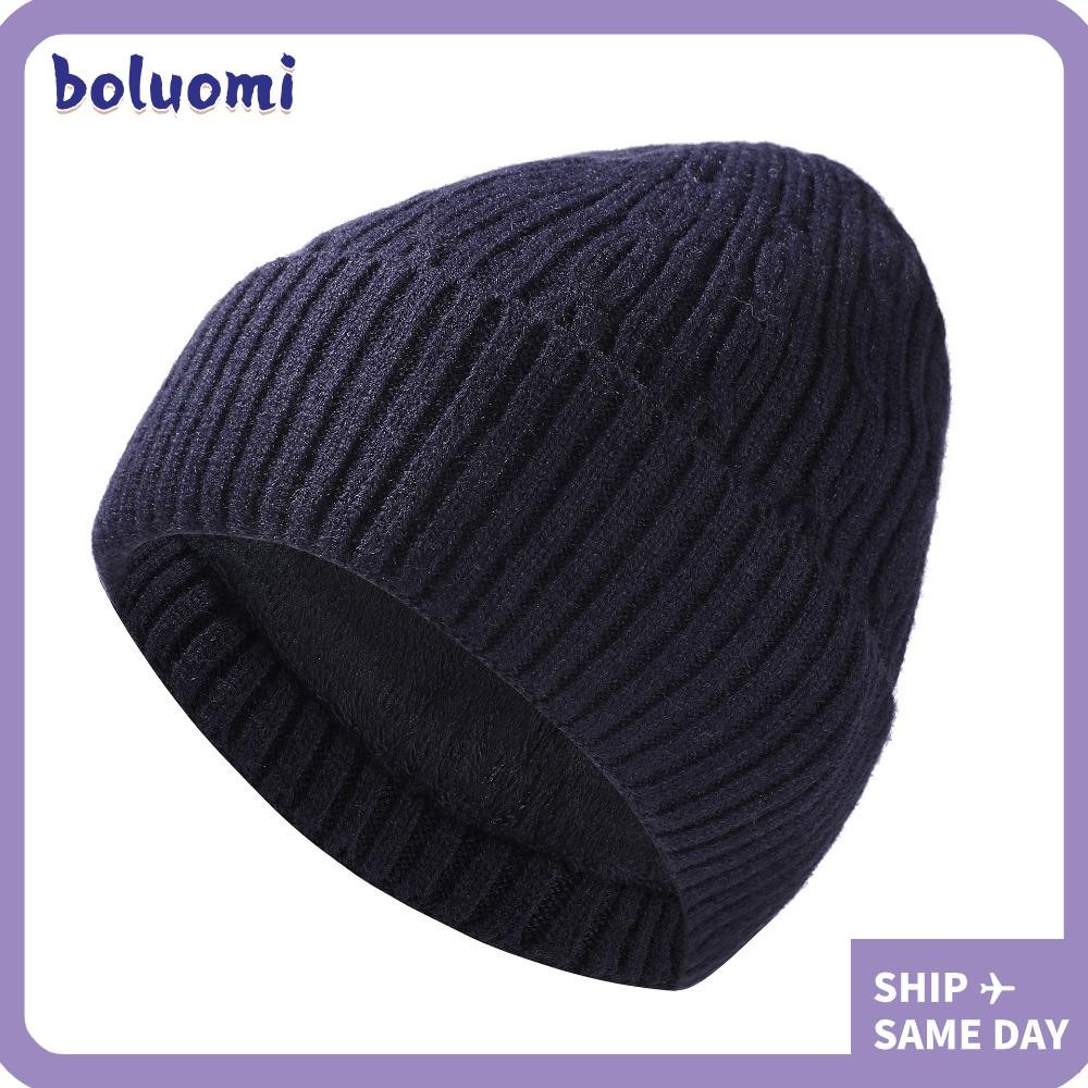 Boluoomi หมวกถักผู้ชาย,หนาถัก Beanies,ปิดหูกันหนาวขี่จักรยานWindproofหมวกสกีผู้หญิง/ผู้ชาย