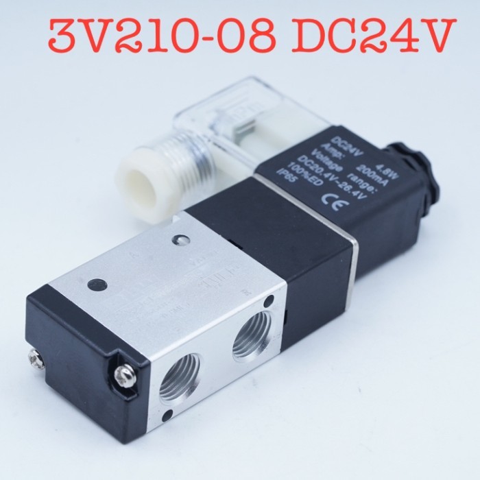 BLW Solenoid วาล์ว 3V210-08 DC 24V 1/4 "ตรง Air Valve สําหรับ Pneumatic Actuator | 2.048.0289 | 3V21