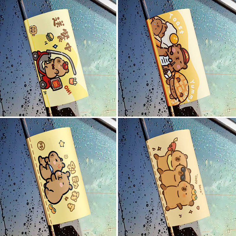 Kabibala Washed Mark Stick Label Automobile Sticker Bumper Stickers Paper Rear Roof Decoration Fun Car Body Sticker Modified Stickers Bumper Stickers o5iQ