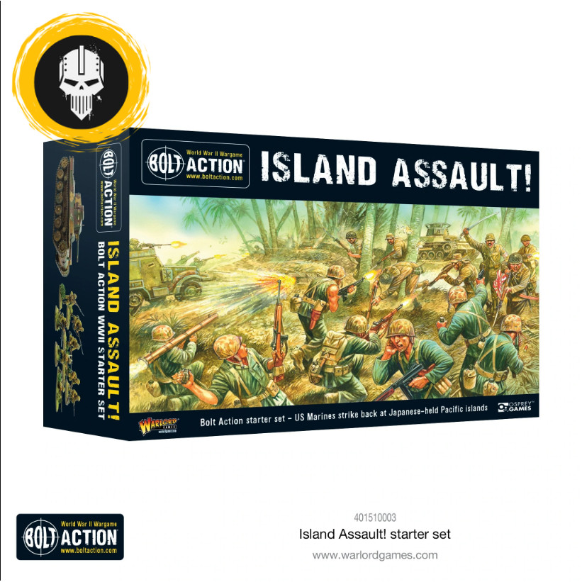[พร้อมส่ง] WARLORD GAMES : ISLAND ASSAULT! BOLT ACTION STARTER SET โมเดลจำลอง