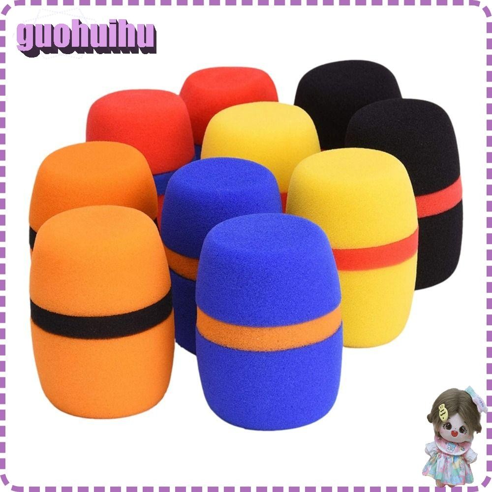 Guohuihu 5PCS ไมโครโฟนคุณภาพสูง Mic Pop Filter ฟองน้ําไมโครโฟนป้องกันฝุ่นครอบคลุม