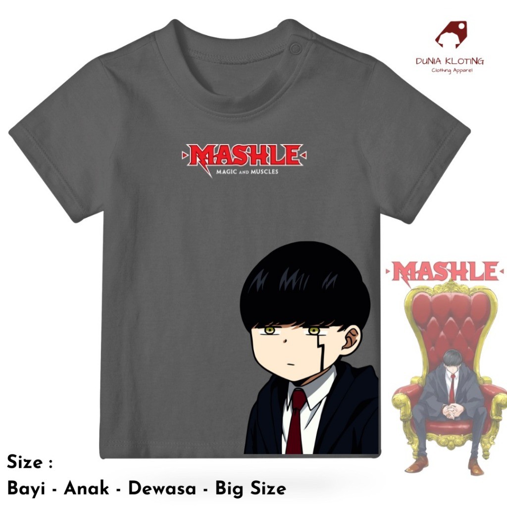 VIRAL ANIME เสื้อยืด Mashle Magic and Muscles - Masle Baby Kids Adults