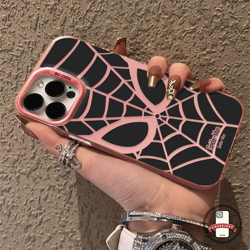 หรูหราการฉาบการ์ตูนสไปเดอร์แมนเย็นเคสสำหรับ Realme C35 C21 C30 C51 C33 C55 C20 C53 Note 50 7i 5 5i C67 C25 C20A C51s - รูปที่ 5