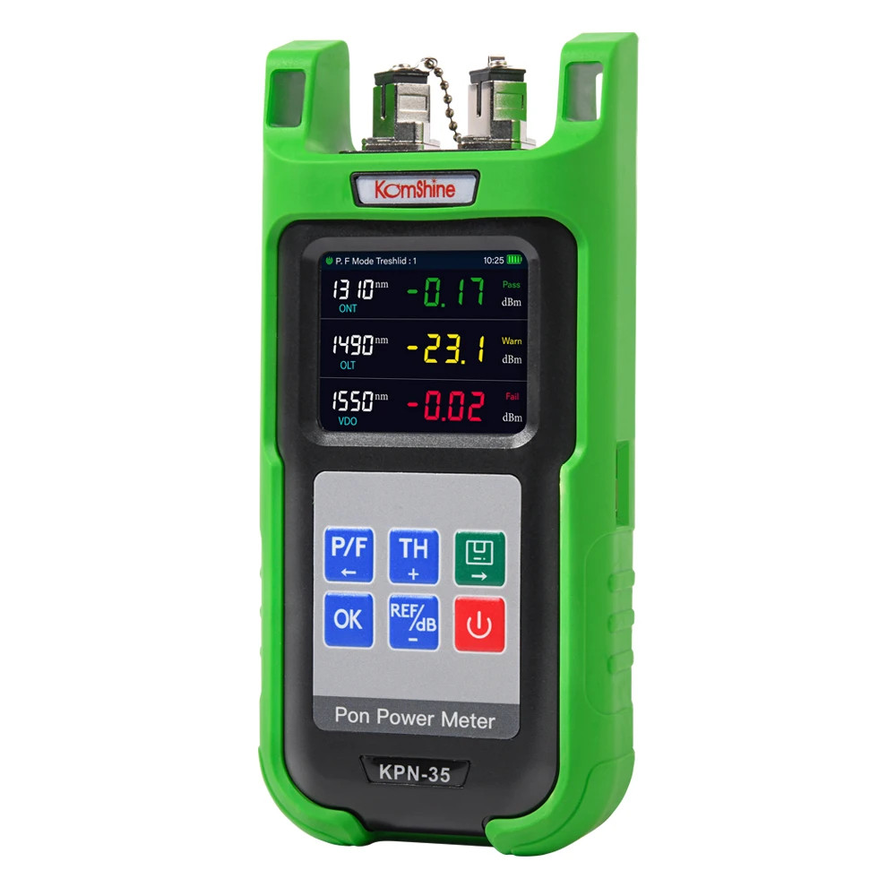 Komshine KPN-35 PON Optical Power Meter 0.1 dB ความละเอียด 1490nm 1550nm 1310nm สําหรับ PON เครือข่า