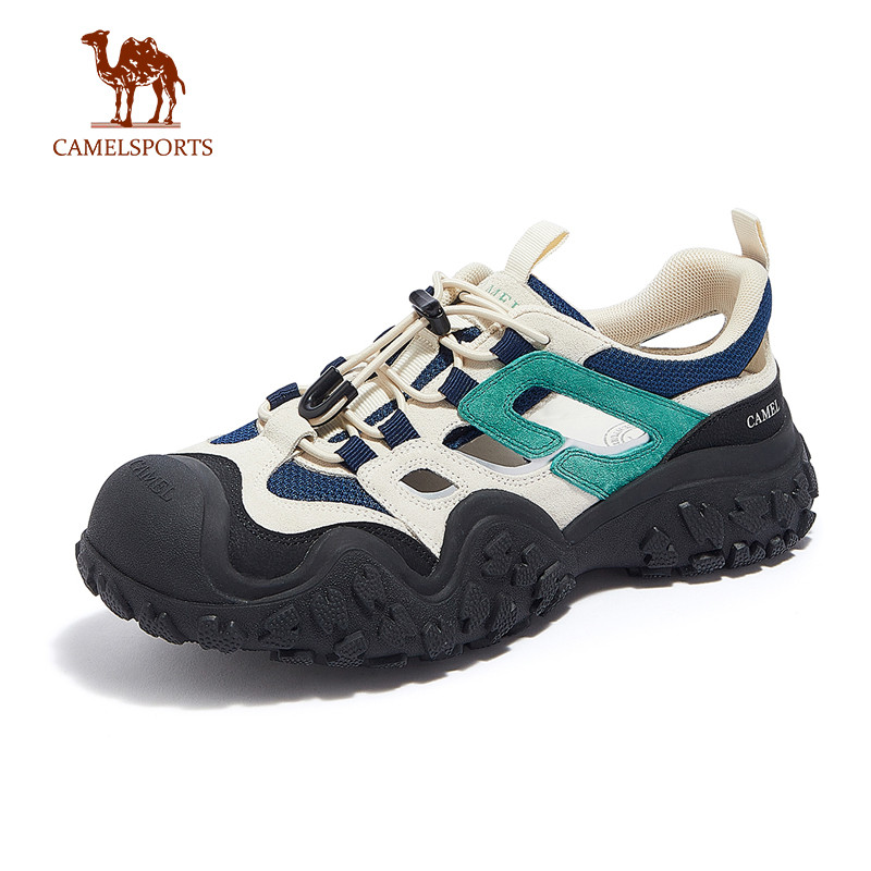 CAMEL SPORTS อูฐสปอร์ต รองเท้ากลางแจ้งผู้หญิงน้ําหนักเบาภูเขาเดินป่ากลวงน่าเกลียดน่ารักพ่อ