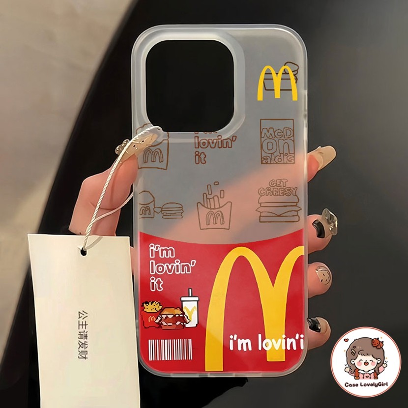 ส่งจากไทย การ์ตูน McDonald's เคส IPhone 11 15 13 14 12 Pro Max XR พสัส 14plus 11 8 7plus Xs Max Case