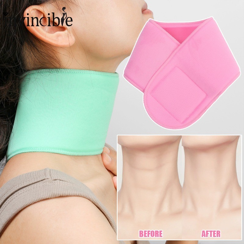Composite Sponge Gel SPA Neck Wrap Mask - Reusable Silicone Anti Aging Patch for Neck Mask - Moisturizing Nourishing Neck Skin Care