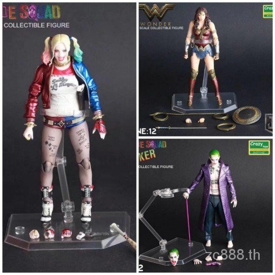 สินค้าใหม่ crazytoys Suicide Squad 6นิ้ว Harley Goddess Wonder Woman รุ่นรูปโจ๊กเกอร์รูปที่เคลื่อนย้