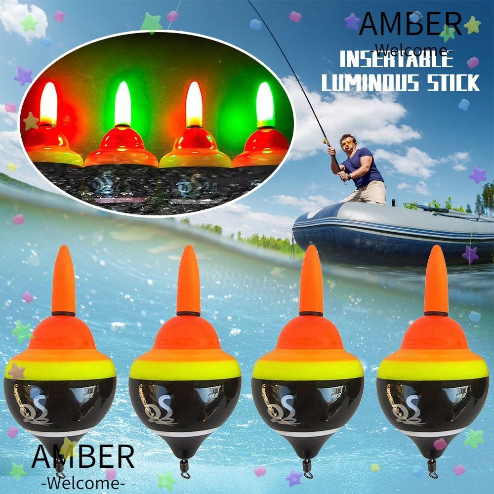 Amber Fishing Buoy Float, Fishing Tackle ตกปลาทะเลตกปลา gyro type Float, 2024 Rock Fishing ABS Dual-