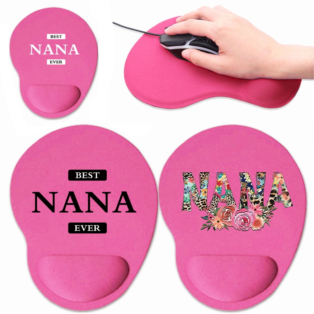 โต๊ะทํางานแผ่นรองเม้าส์สําหรับเล่นเกม Mousepad ยามข้อมือแผ่นรองโต๊ะนุ่มสบายหน่วยความจําผ้าฝ้าย Rebound Nana Series แล็ปท็อปกันลื่น