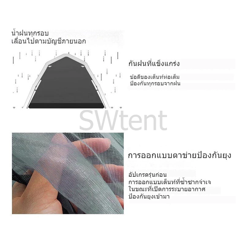 เต็นท์สนาม กางอัตโนมัติ สำหรับ 3-4 คน thumbnail 5