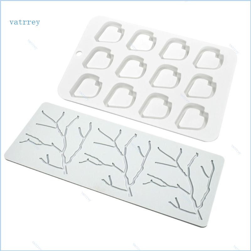 Va แม่พิมพ์ขนมช็อคโกแลต Moulds อุปกรณ์อบขนมรูปร่างพืชแม่พิมพ์เค้กเบเกอรี่เครื่องประดับเหมาะสําหรับครัว Bakin