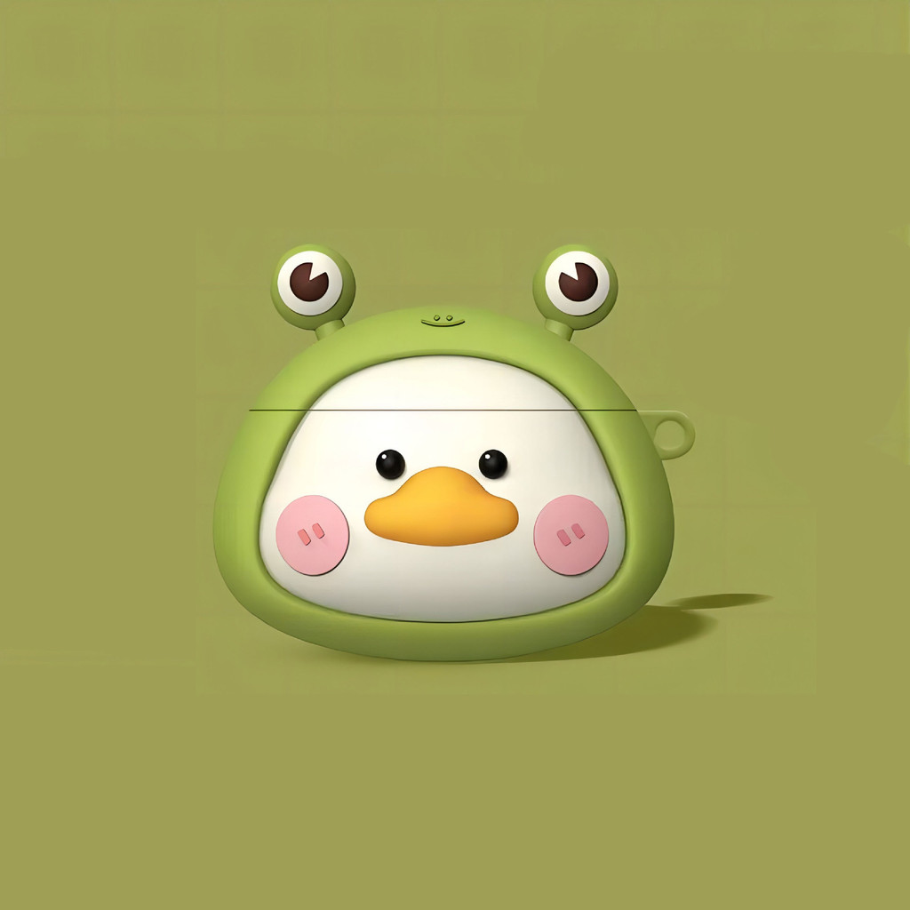 Mango กรณีปลอกสําหรับ AirPods 1 2 3 Pro 2 กรณีปลอก Gen 2 3 2nd 3rd Gen2 Gen3 ซิลิโคนกรณีน่ารักการ์ตูนอะนิเมะ Little Fire Dragon Square สตรอเบอร์รี่หมี - รูปที่ 6