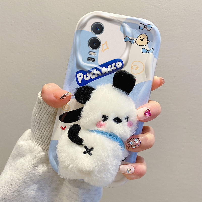 สําหรับ Vivo Y76 5G V2124 กรณีซิลิโคนนุ่ม TPU กันกระแทก 3D ตุ๊กตาตุ๊กตาปกหลังเคสโทรศัพท์สําหรับ Vivo