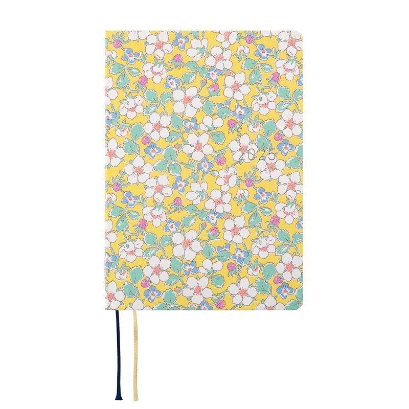 Hobonichi Techo 2025 Hon Liberty Fabrics/Paysanne Blossom [A6/หน้าละ 1 วัน/January/Monday Start]
