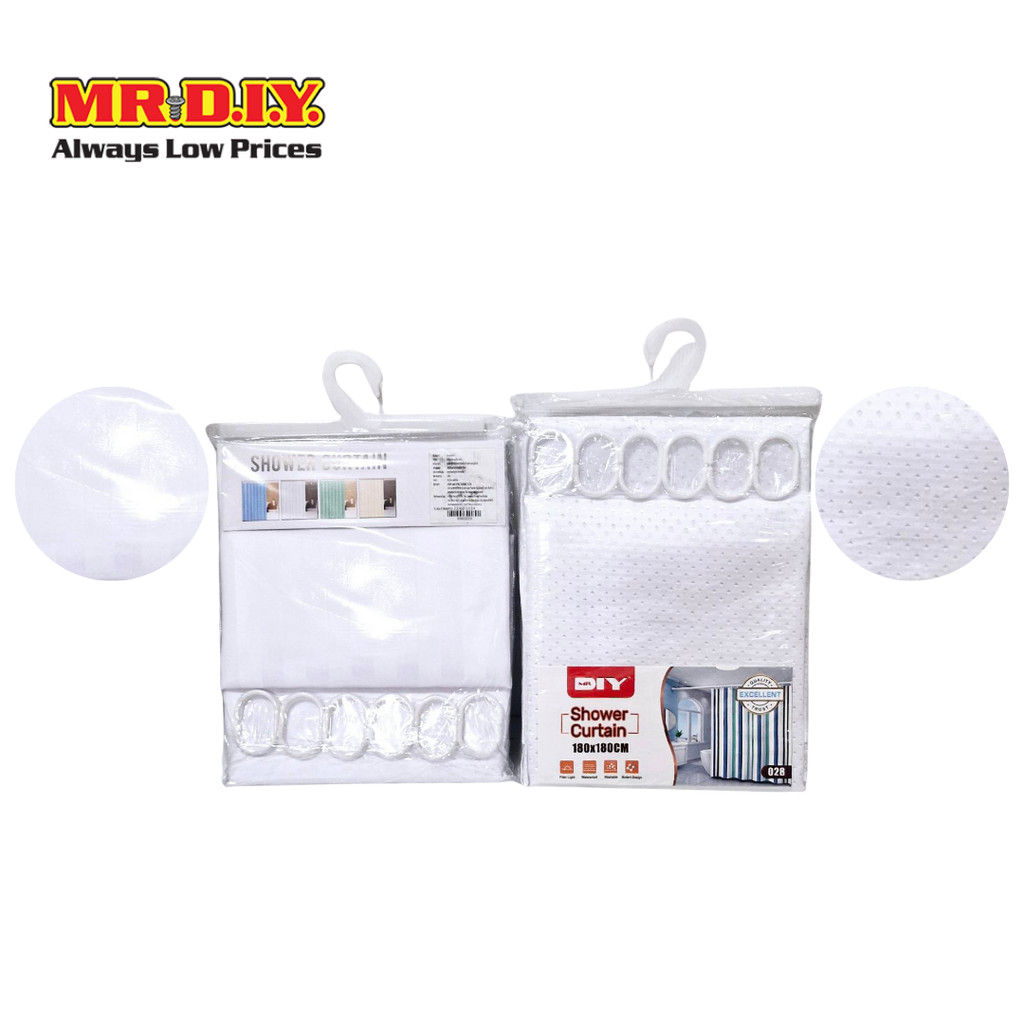 มิสเตอร์.ดี.ไอ.วาย ม่านกั้นในห้องน้ำ ขนาด 180 x 180 ซม. คละลาย