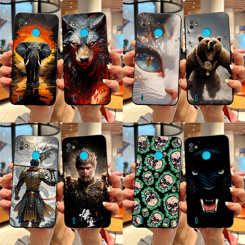 สําหรับ Tecno Pop5 Pop4 เคสโทรศัพท์ซิลิโคนอ่อนนุ่ม Matte 2024 ใหม่ร้อน Black Myth Wukong ฝาครอบป้องกันสําหรับ Tecno Pop 5 Pop 4 ปลอก