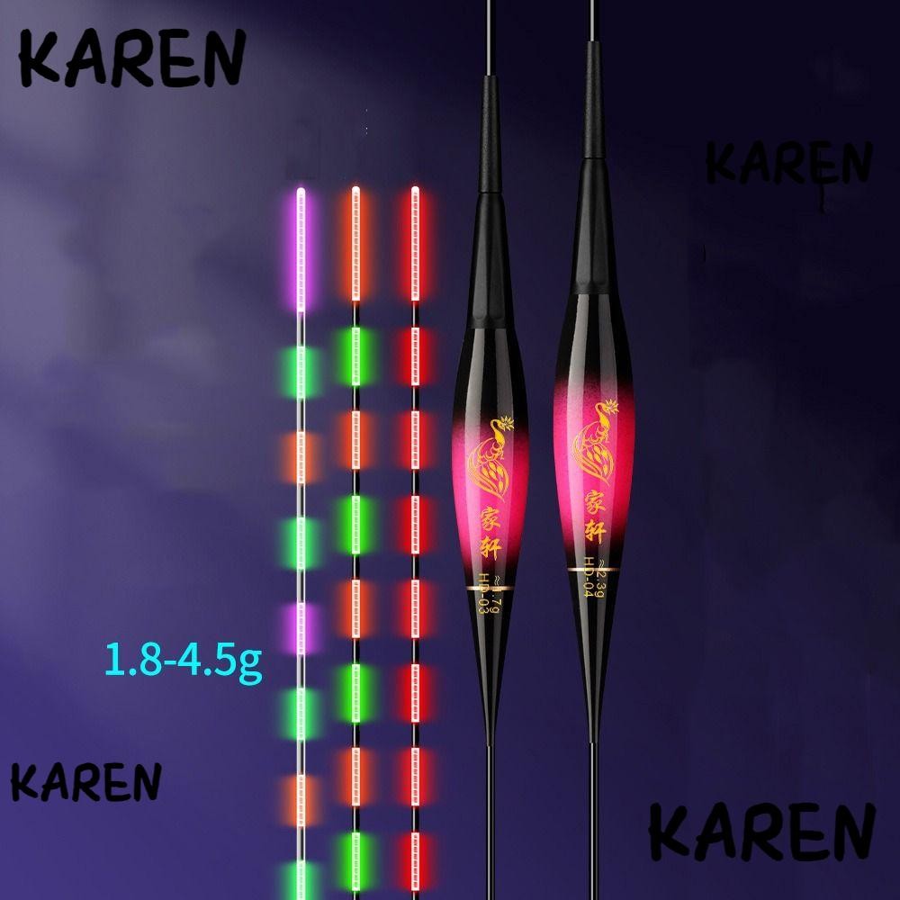 Karen ลอยไฟ, ตัวบ่งชี้ Slip Drift Tube อิเล็กทรอนิกส์ตกปลาลอย, ทุ่นไฟ 2 อัน Strike Rock ตกปลาลอยหางยาว