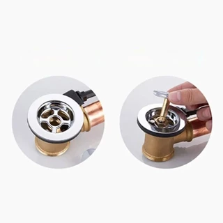 GRAN 1 ชิ้นปลั๊กอ่างอาบน้ํา, ปรับ Pop Up Waste Stopper Bath Stopper, 70 มม.ทองเหลืองเท่านั้นซีลแบนห้องน้ําท่อระบายน้ํากรอง