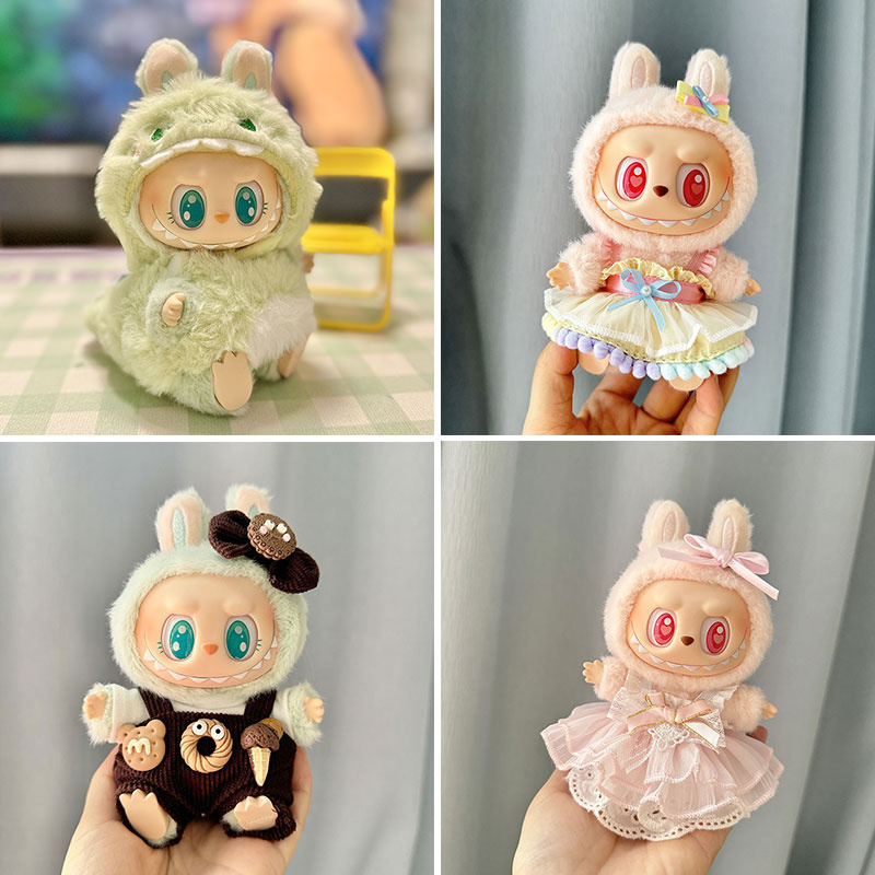 ชุดลาบูบู้ ชุดลาบูบู้ มาการอง ชุด labubu V2 และ V1 พร้อมส่งในไทย