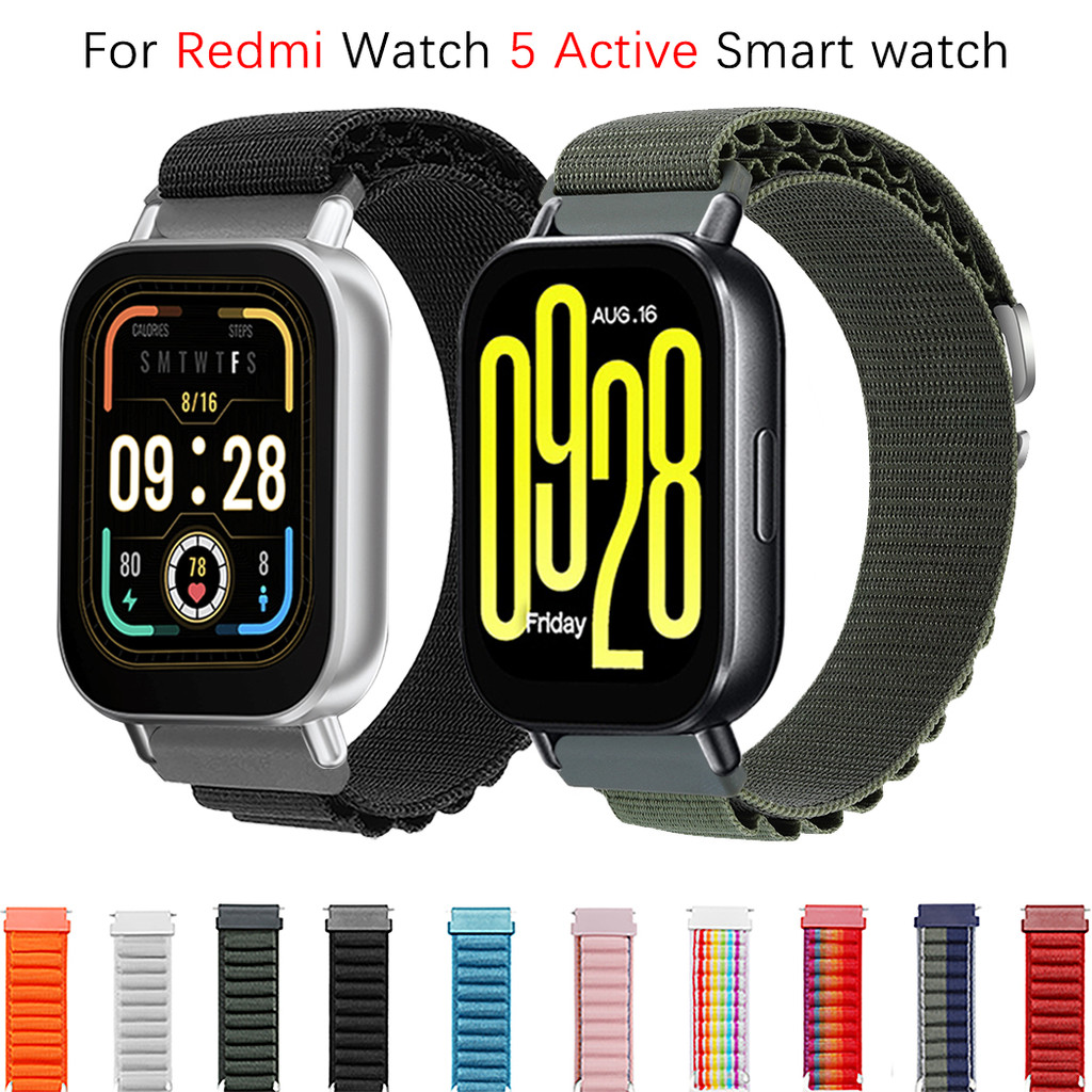 Alpine loop สายไนลอนสําหรับ Redmi watch 5 Active/Redmi watch 5 lite Smart watch สายรัดข้อมือสร้อยข้อมือ